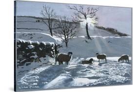 Winter Afternoon at Dentdale, 1991-John Cooke-Stretched Canvas
