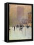 Winter Afternoon in New York, 1900-Childe Hassam-Framed Stretched Canvas