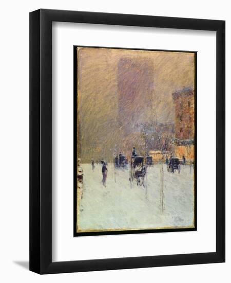 Winter Afternoon in New York, 1900-Childe Hassam-Framed Giclee Print