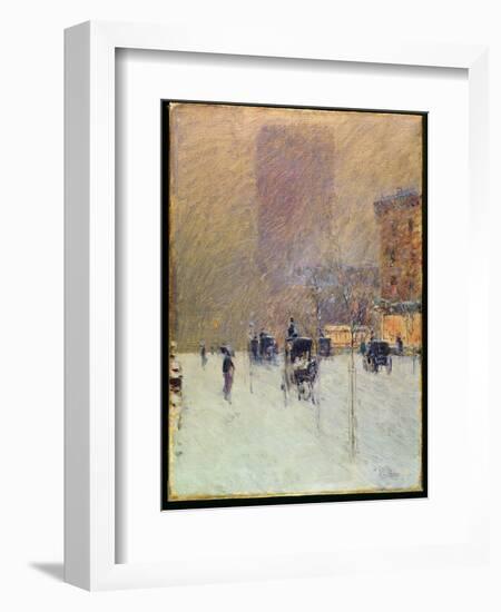 Winter Afternoon in New York, 1900-Childe Hassam-Framed Giclee Print