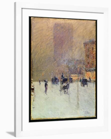 Winter Afternoon in New York, 1900-Childe Hassam-Framed Giclee Print