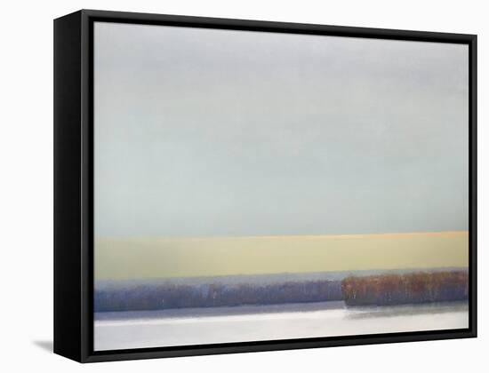 Winter Afternoon White Rock No. 2-Cap Pannell-Framed Stretched Canvas