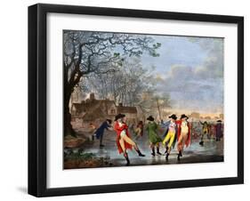 Winter Amusement: a View in Hyde Park from the Moated House, Late 18th Century-Tookey-Framed Giclee Print