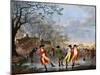 Winter Amusement: a View in Hyde Park from the Moated House, Late 18th Century-Tookey-Mounted Giclee Print