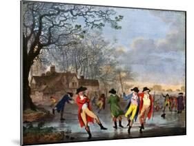 Winter Amusement: a View in Hyde Park from the Moated House, Late 18th Century-Tookey-Mounted Giclee Print