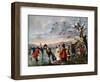 Winter Amusement: a View in Hyde Park from the Sluice at the East End, Late 18th Century-Tookey-Framed Giclee Print