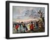 Winter Amusement: a View in Hyde Park from the Sluice at the East End, Late 18th Century-Tookey-Framed Giclee Print