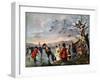 Winter Amusement: a View in Hyde Park from the Sluice at the East End, Late 18th Century-Tookey-Framed Giclee Print