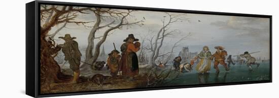 Winter Amusement on the Ice-Adriaen Pietersz van de Venne-Framed Stretched Canvas