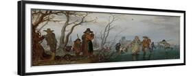 Winter Amusement on the Ice-Adriaen Pietersz van de Venne-Framed Premium Giclee Print