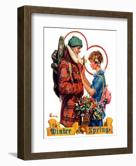 "Winter and Spring,"March 10, 1928-Elbert Mcgran Jackson-Framed Giclee Print