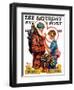 "Winter and Spring," Saturday Evening Post Cover, March 10, 1928-Elbert Mcgran Jackson-Framed Giclee Print