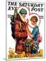 "Winter and Spring," Saturday Evening Post Cover, March 10, 1928-Elbert Mcgran Jackson-Mounted Giclee Print