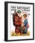 "Winter and Spring," Saturday Evening Post Cover, March 10, 1928-Elbert Mcgran Jackson-Framed Giclee Print