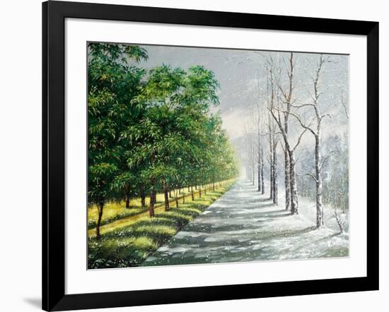 Winter And Summer, Contrast-balaikin2009-Framed Art Print