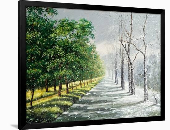 Winter And Summer, Contrast-balaikin2009-Framed Art Print