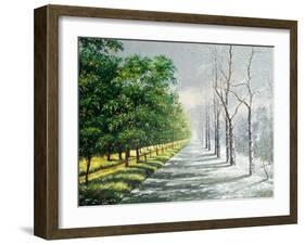 Winter And Summer, Contrast-balaikin2009-Framed Art Print