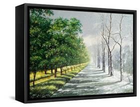 Winter And Summer, Contrast-balaikin2009-Framed Stretched Canvas