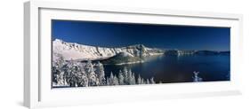 Winter at Crater Lake-Ike Leahy-Framed Photo
