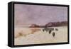 Winter at Loch Ard-Sir Alfred East-Framed Stretched Canvas