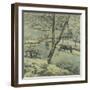 Winter at Montfoucault with Snow, 1875-Camille Pissarro-Framed Giclee Print
