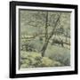 Winter at Montfoucault with Snow, 1875-Camille Pissarro-Framed Giclee Print