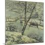 Winter at Montfoucault with Snow, 1875-Camille Pissarro-Mounted Giclee Print