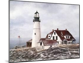 Winter At Portland Head-David Knowlton-Mounted Giclee Print