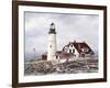 Winter At Portland Head-David Knowlton-Framed Giclee Print