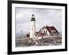 Winter At Portland Head-David Knowlton-Framed Giclee Print