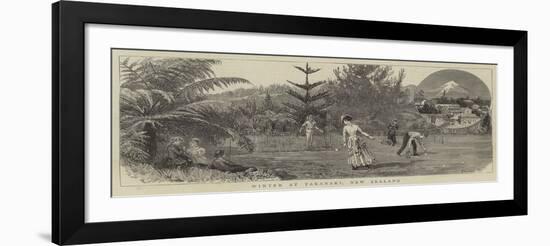 Winter at Taranaki, New Zealand-null-Framed Giclee Print