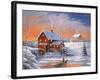 Winter at the Old Mill-John Zaccheo-Framed Giclee Print