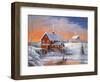 Winter at the Old Mill-John Zaccheo-Framed Giclee Print