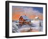 Winter at the Old Mill-John Zaccheo-Framed Giclee Print