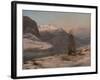 Winter at the Sognefjord, 1827 (Oil on Canvas)-Johan Christian Dahl-Framed Giclee Print