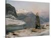 Winter at the Sognefjord-Johan Christian Clausen Dahl-Stretched Canvas