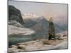 Winter at the Sognefjord-Johan Christian Clausen Dahl-Mounted Premium Giclee Print