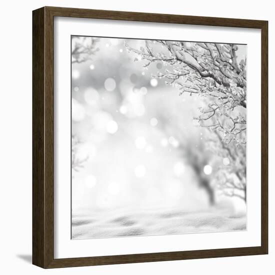 Winter Background-lilkar-Framed Photographic Print