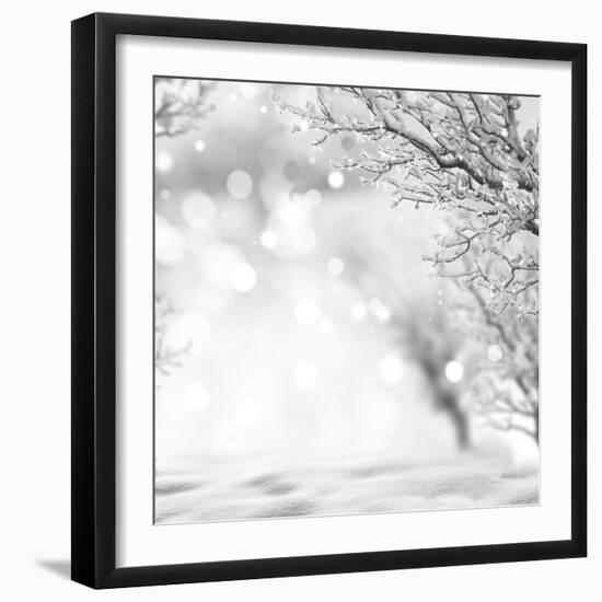 Winter Background-lilkar-Framed Photographic Print