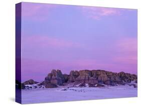 Winter Badlands Near Plentywood, Montana, USA-Chuck Haney-Stretched Canvas