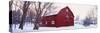 Winter, Barn, Ada, Michigan, USA-null-Stretched Canvas