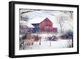 Winter Barn-Kelly Poynter-Framed Art Print