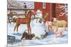 Winter Barnyard Scene-William Vanderdasson-Mounted Giclee Print
