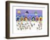 Winter Beach Parade-Gordon Barker-Framed Premium Giclee Print