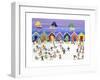 Winter Beach Parade-Gordon Barker-Framed Premium Giclee Print