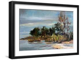 Winter Beach-Carol Hallock-Framed Art Print