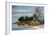 Winter Beach-Carol Hallock-Framed Premium Giclee Print