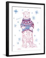 Winter Bear-Jessica Wilson-Framed Giclee Print