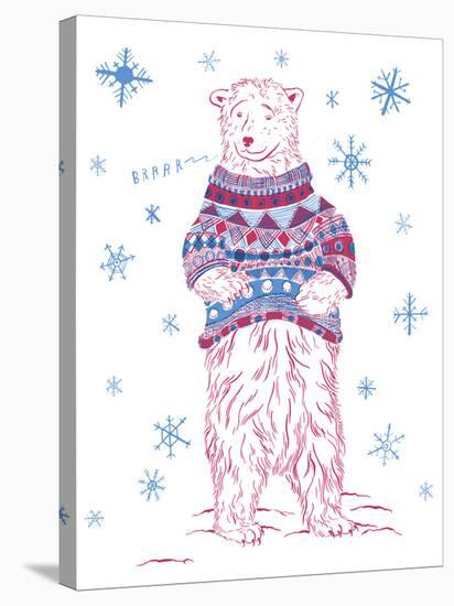 Winter Bear-Jessica Wilson-Stretched Canvas