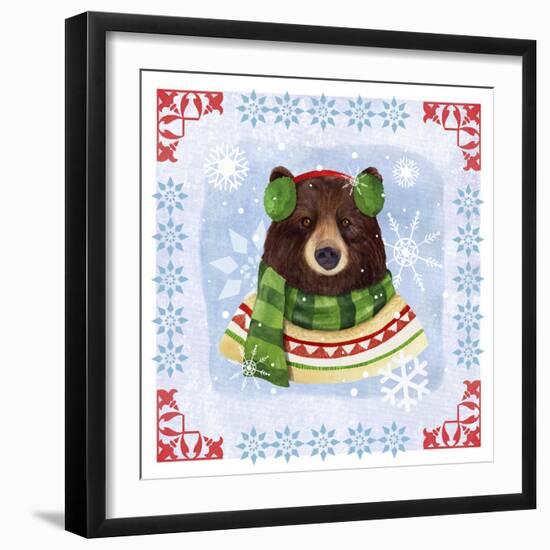 Winter Bear-Fiona Stokes-Gilbert-Framed Giclee Print